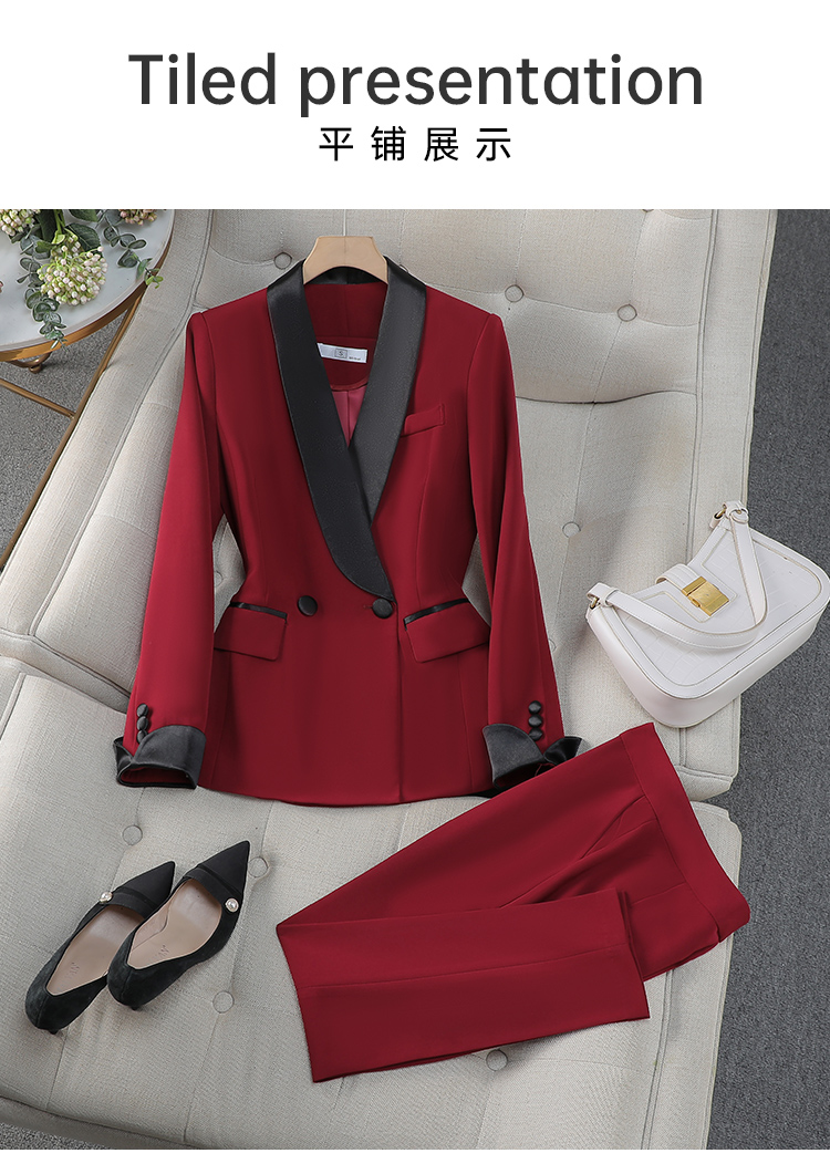 Ladies Tuxedo Pant Suit Detail 2