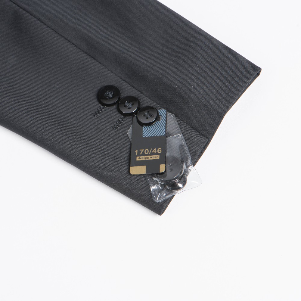 Men's Formal Business Suit 2-Piece Set with Zipper Fly Pant Closure Breathable-Factory Wholesale
