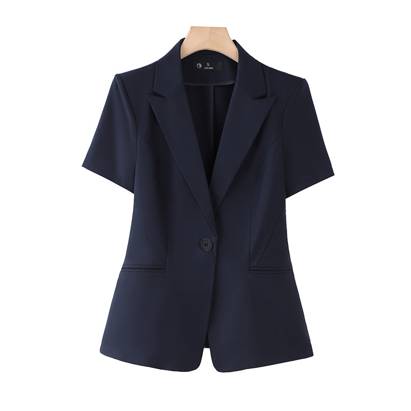 Professional Women's Summer Full Sleeve Breathable Button High-End Business Suit for Interviews &amp; Hotel Wear