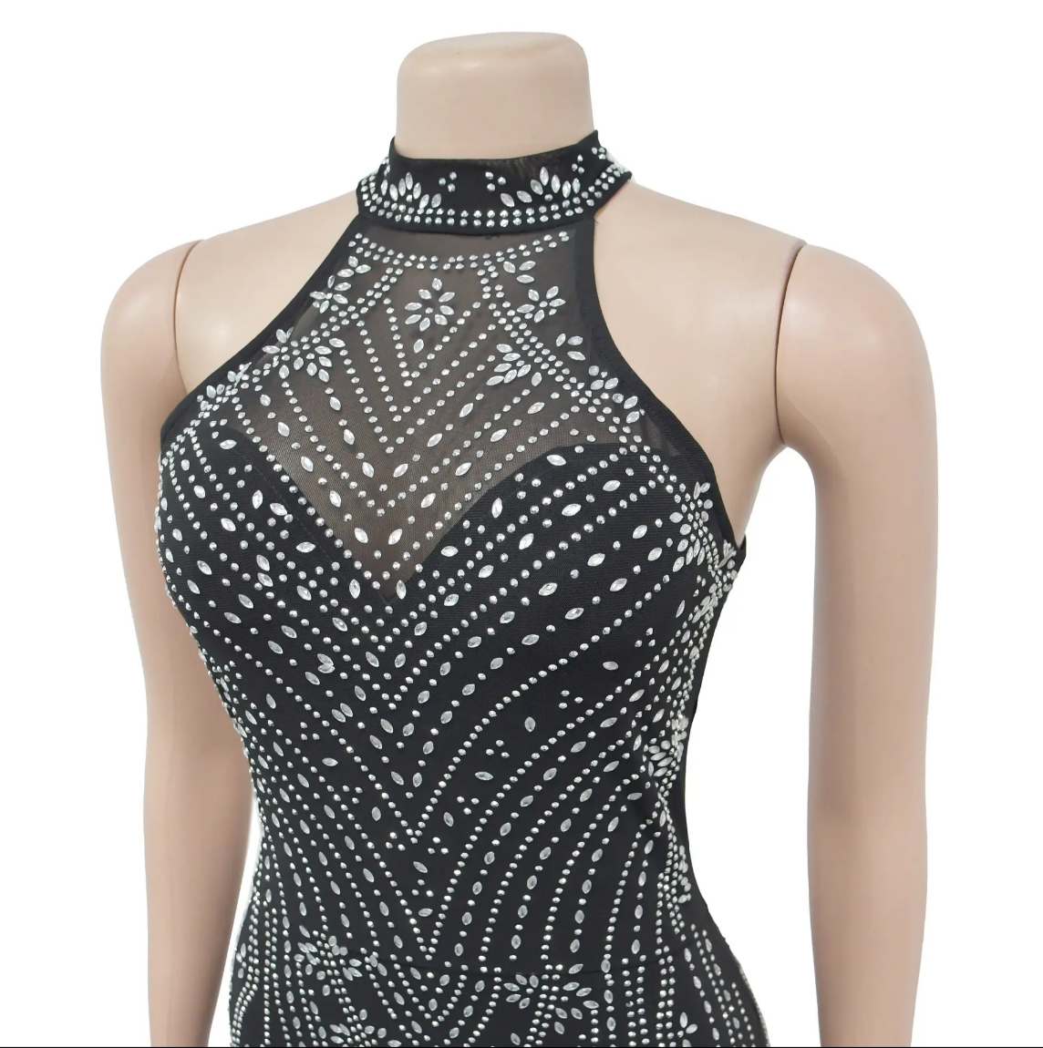 Birthday Luxury Evening Dress Women's Ball Sleeveless Camisole Top Rhinestone Formal Occasion Elegant Dress Party Dress
