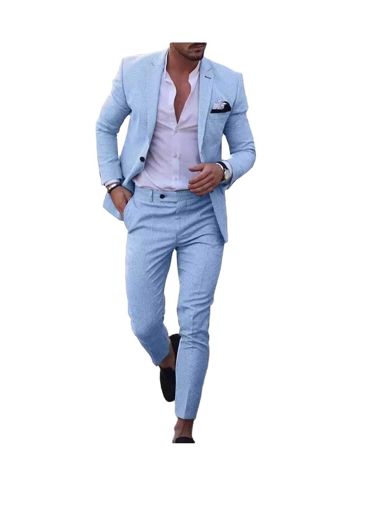 Custom Men 2-Piece Suit Summer Business Blazer Pants Set Lightweight Wedding Beach Formal Prom &amp; Vacation Suits men's suits 2026