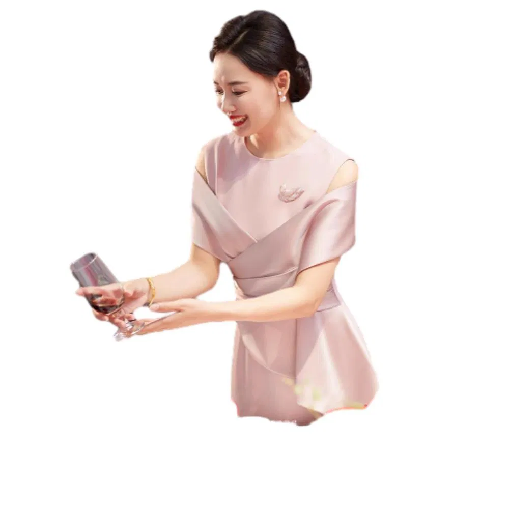 Modern Stylish Mob Attire 2025 Wedding Banquet MIDI Dress Elegant Special Occasion