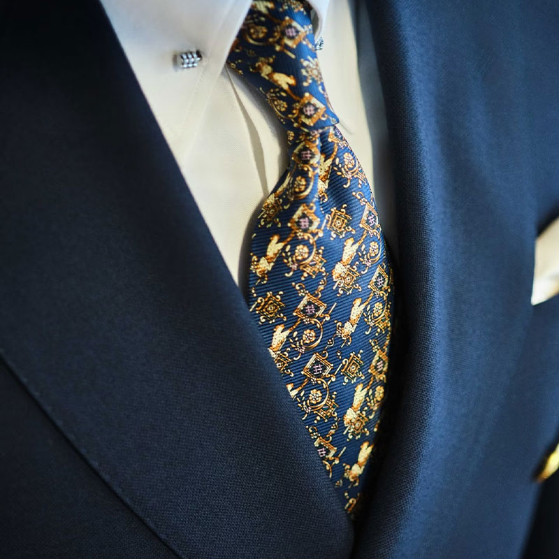 JERMAR Custom Navy Blue Wool Double Breasted Suit, MTM Business Blazer, ODM/OEM Wholesale Formal Wear, Factory Direct Bulk Order