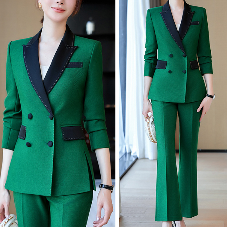 Customized Women's High Quality Formal Business Suit Casual Suit+trousers Women's Office Two-piece Set