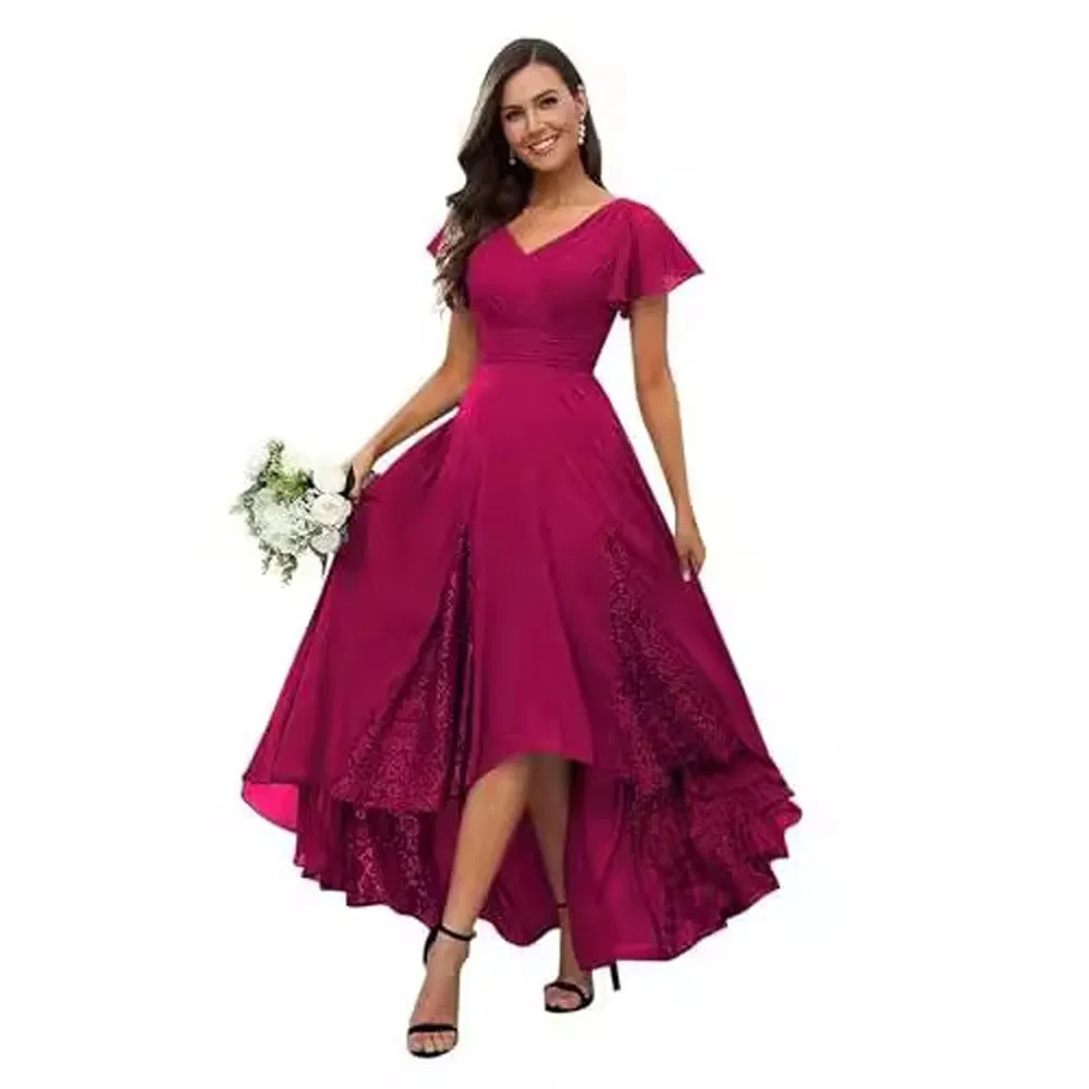 Designer Mother Wedding Dress Floor Length Reception Guest High-Quality Banquet Wear