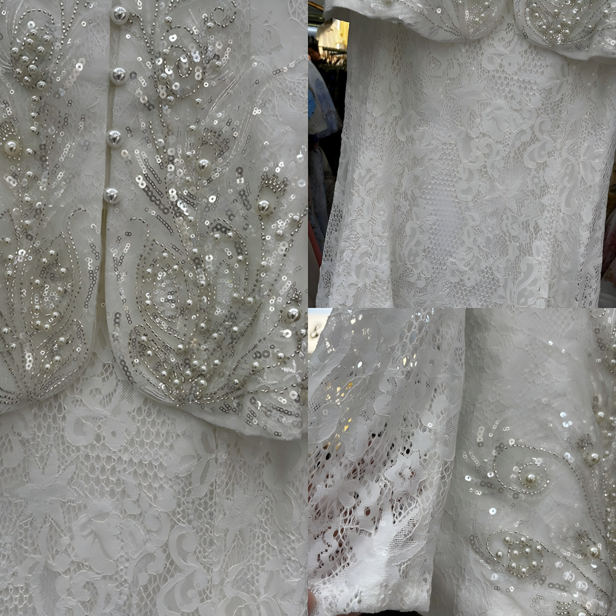 Women's Elegant Black 2 Piece Suit Lace Beaded Jacket and Mermaid Maxi Skirt for Formal Events Wedding Guest Party Modest Sets