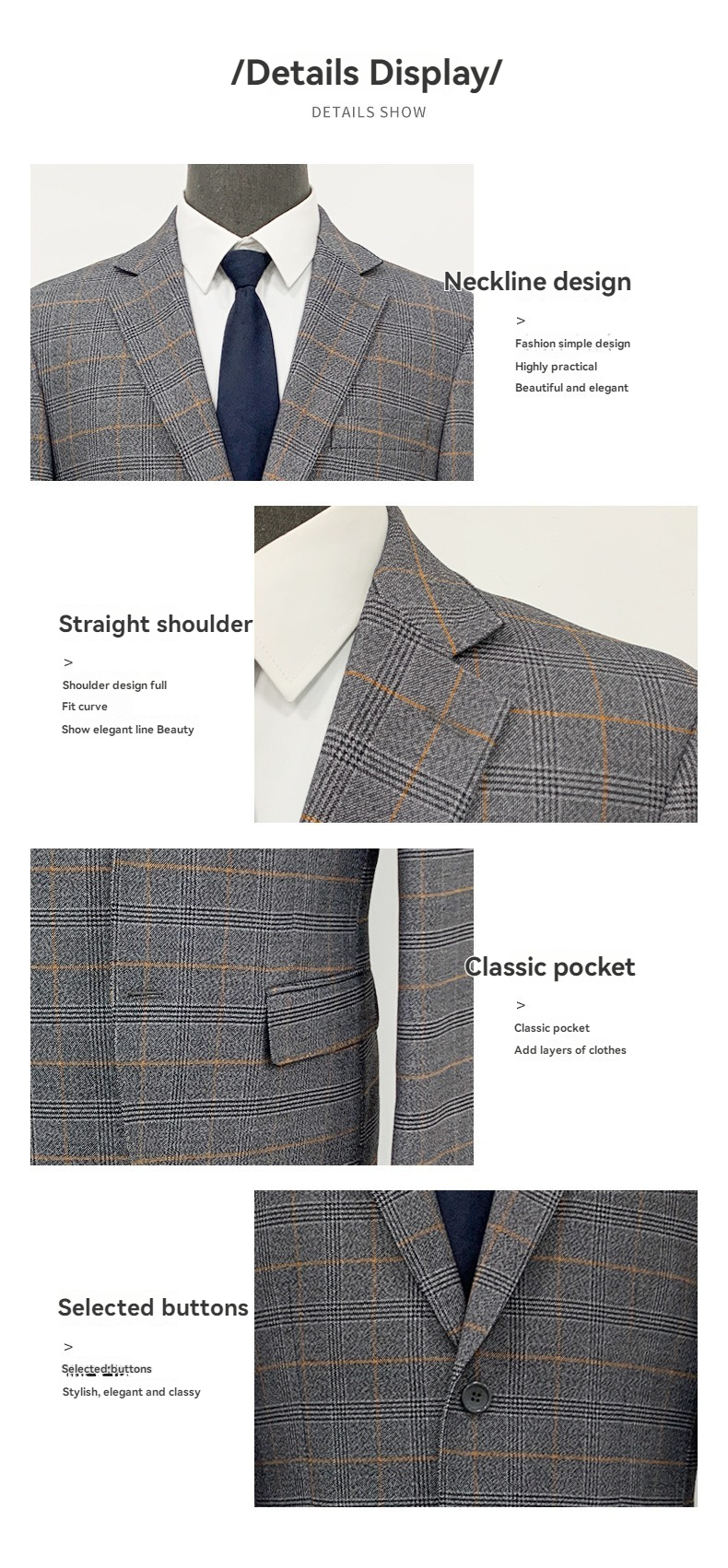 Tailor Made Custom Men Business Suits Plus Size Breathable Slim Fit Single Breasted Woolen