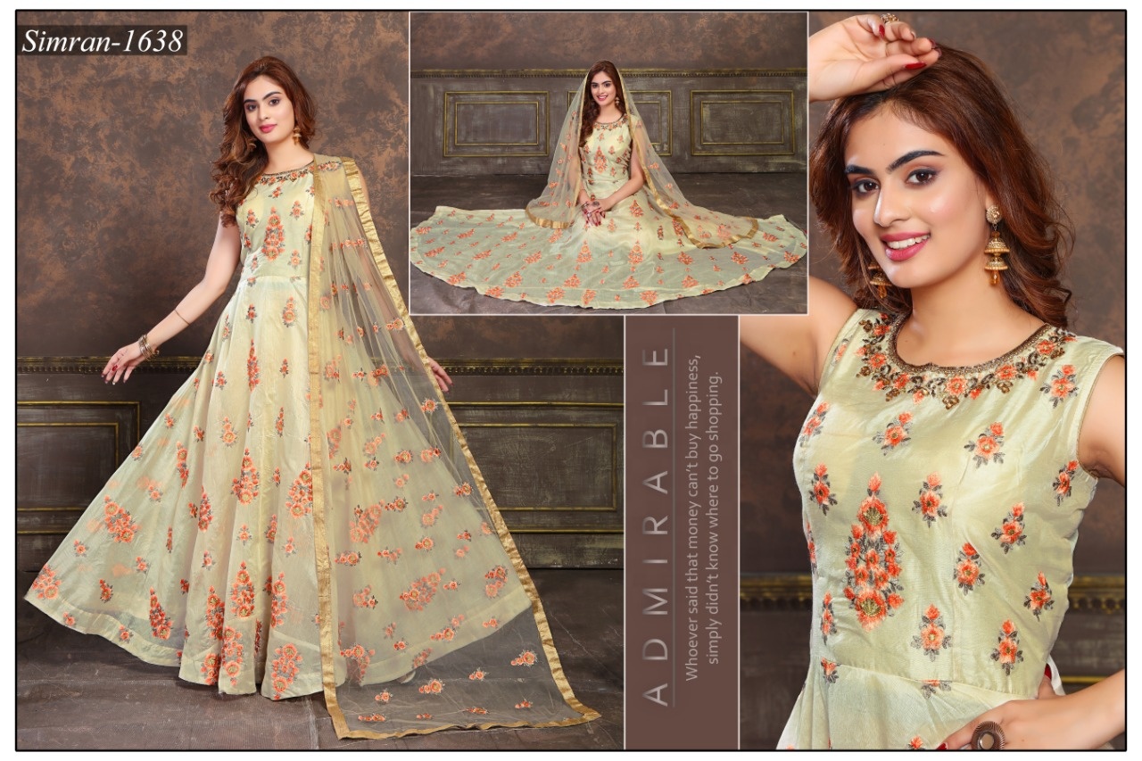 Indian Floral Wedding Dress Collection for Women With Heavy Embroidered Work Flower Work Partywear Heavy Net Salwar Kameez