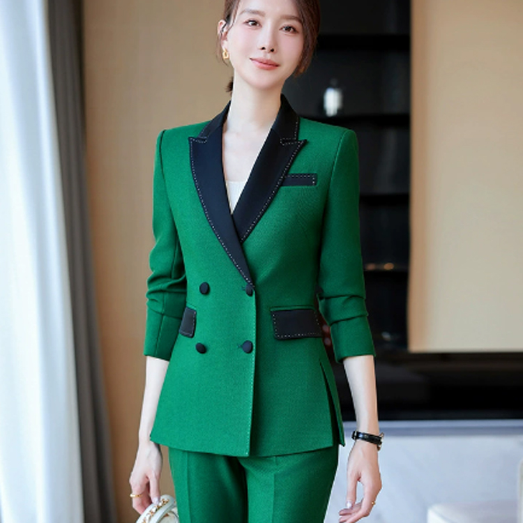 Customized Women's High Quality Formal Business Suit Casual Suit+trousers Women's Office Two-piece Set