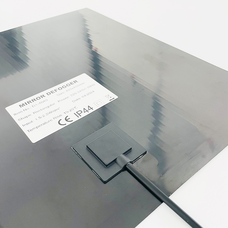 Hot Selling 220V Pet Film Anti Fog Mirror Defogger Pad Square Mirror Defogger / Anti-Fog Film IP44