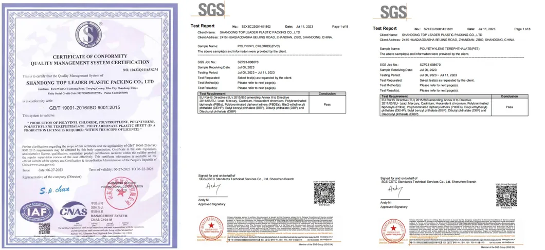 Product Certificates