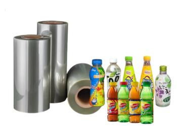 Hot Selling White 45mic PETG Cpet Heat Shrink Film Rolls for Beverage Bottle Label Printing