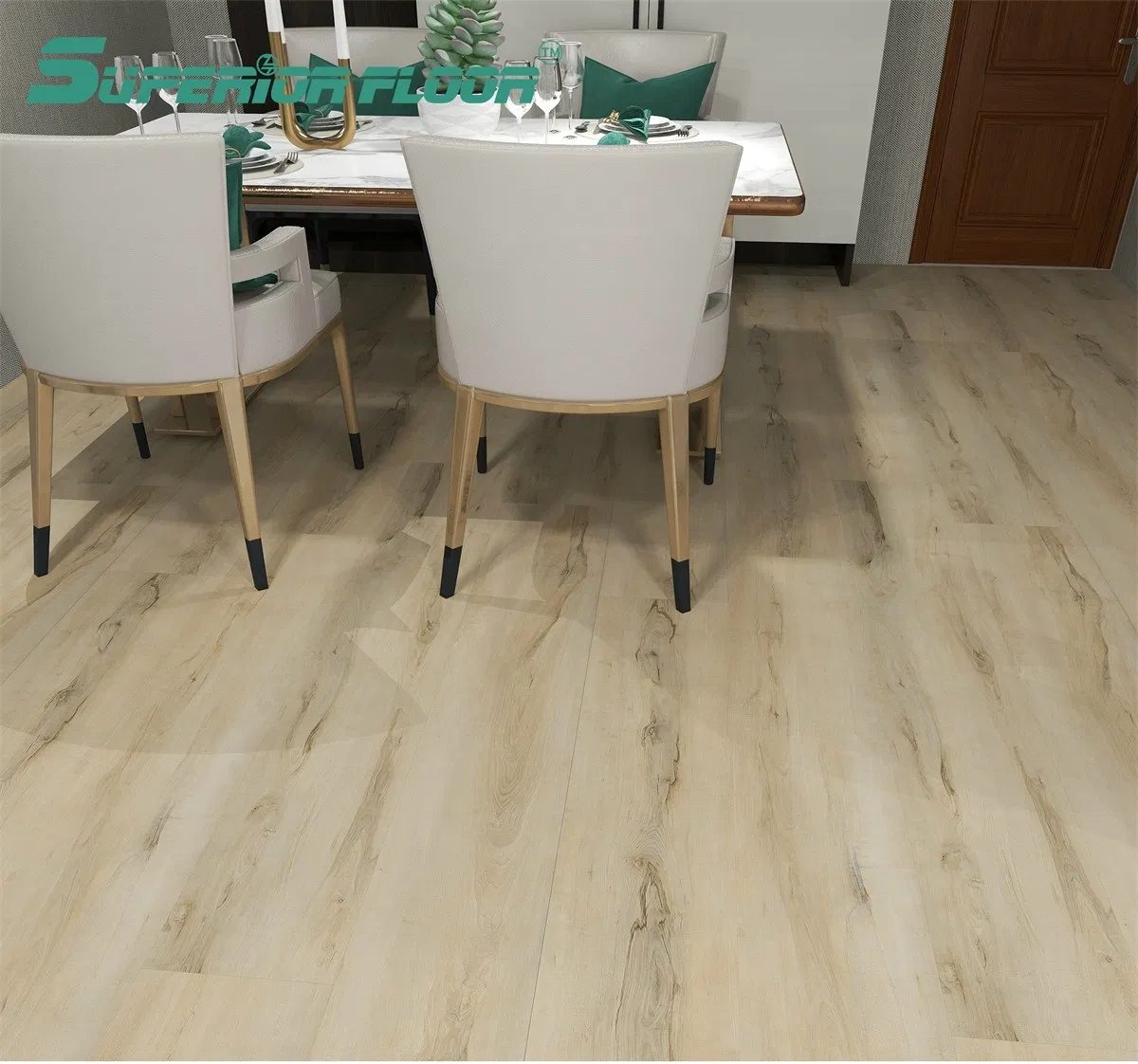 2mm-3mm Luxury Vinyl Plank PVC Flooring Sheet for Pet Dogs