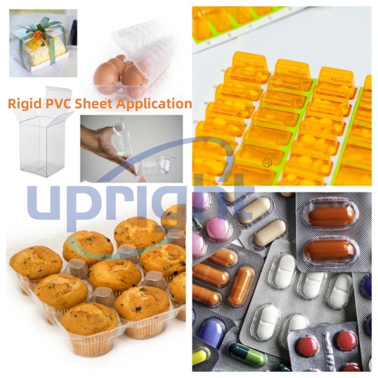 Upright Environmentally Wholesale 0.4mm PET Plastic Sheet Transparent Roll Film Packaging for Thermoforming