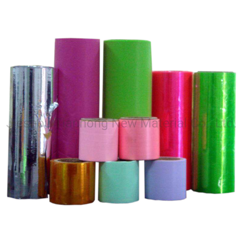 Custom Printed Metallized PVC/Pet Film Candy Wrapping Twist Film Composite Film for Food Packaging Plastic Flexible Film