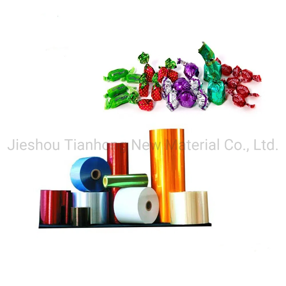 Quality Food Packaging Film Candy Packaging Film Customized Pet/PVC Printing Twist Film for Candy Wrapper Plastic Packaging Film