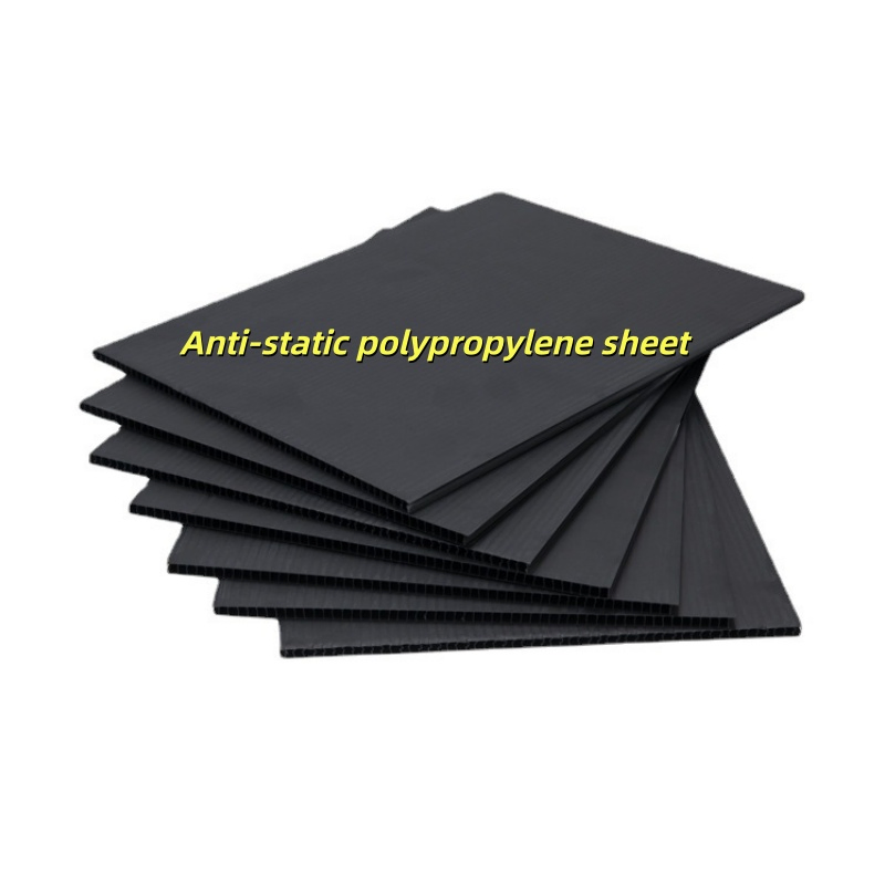 ESD Safe PP Corrugated Board Conductive Polypropylene Corrugated Platsic Sheet