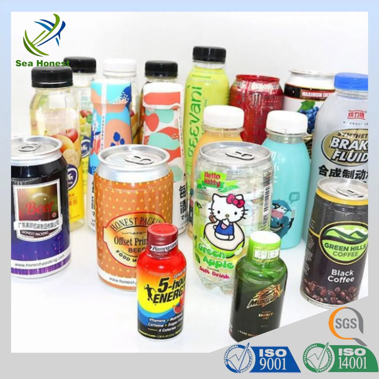 Hot Selling Super Clear Heat PVC PETG Shrink Film for Beverage Bottle Packaging