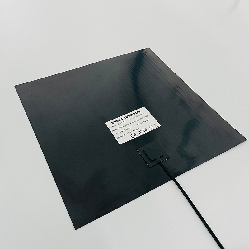 Hot Selling 220V Pet Film Anti Fog Mirror Defogger Pad Square Mirror Defogger / Anti-Fog Film IP44
