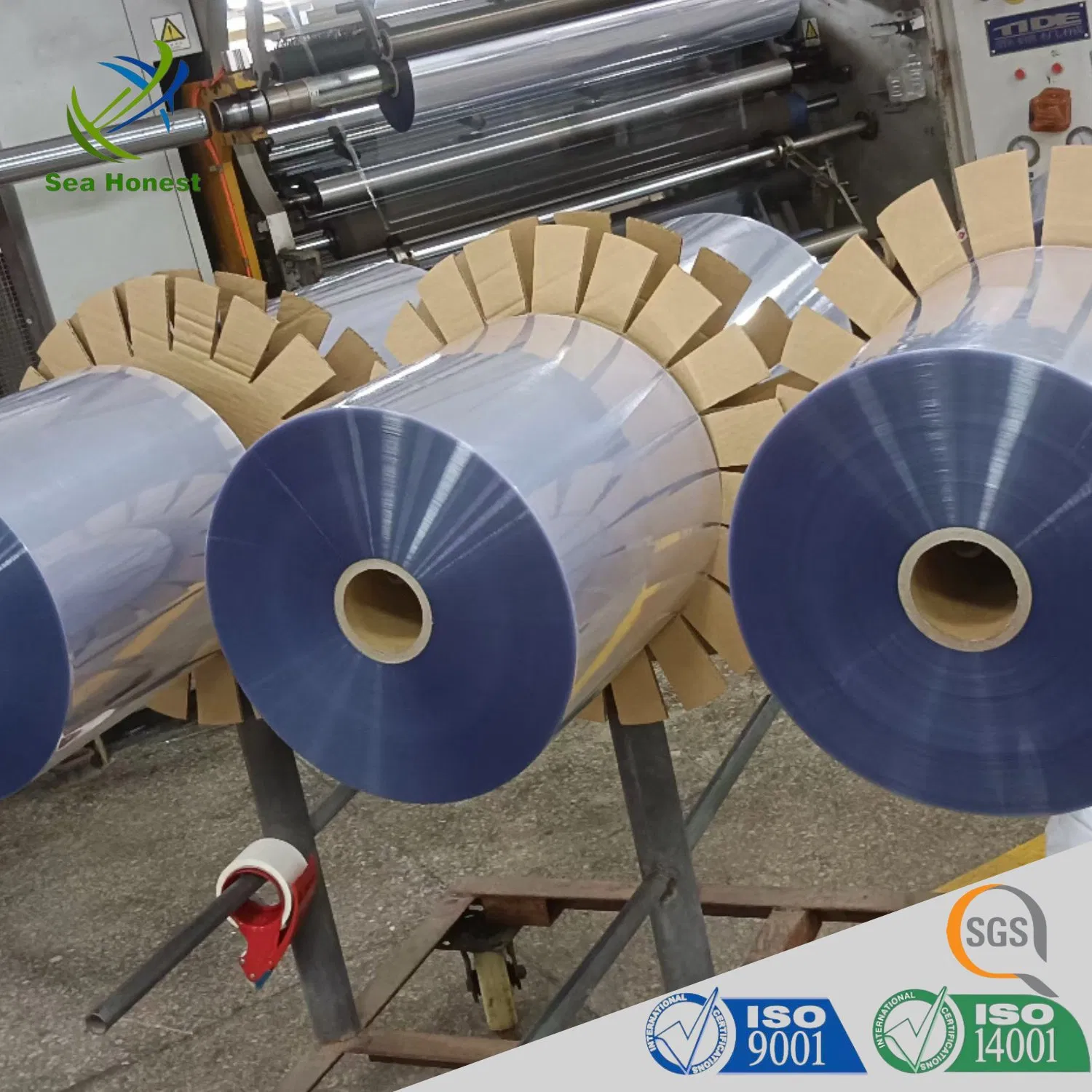 Plastic PVC PETG Heat Shrink Film Roll Clear Shrink Wrap Film for Beverage Bottle Sleeves