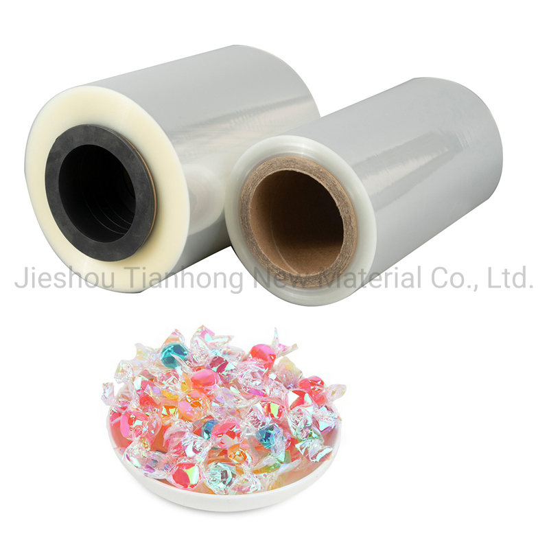 PVC Transparent Candy Wrapper Twist Roll Film Pet Film Metalized Pet/PVC Twist Film Polyester Film Food Packaging Plastic Film