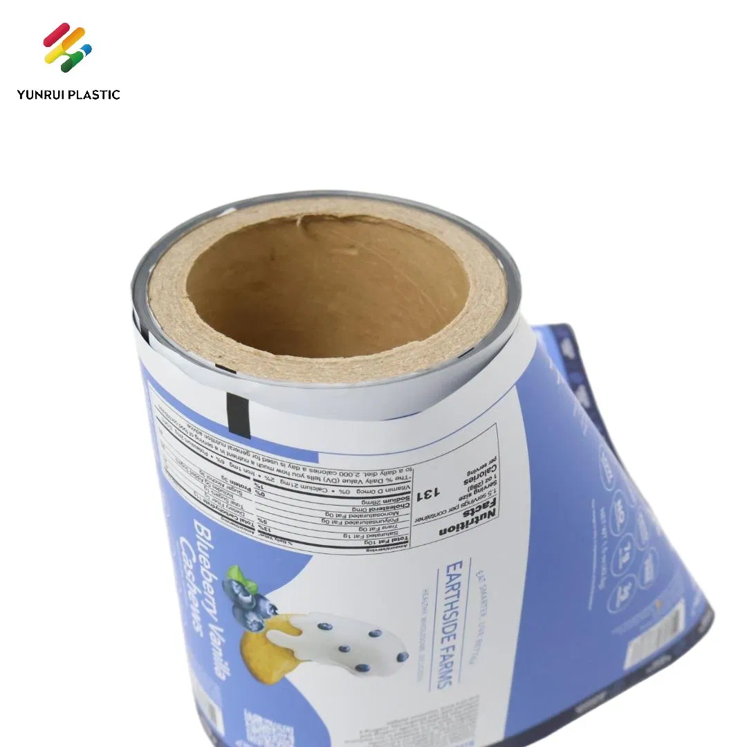 Plastic Roll Film Packing BOPP Laminating High Barrier Pet Mylar Aluminum Foil PA PE LDPE Plastic Cup Sealing Printed UV Printer Food Packaging Film