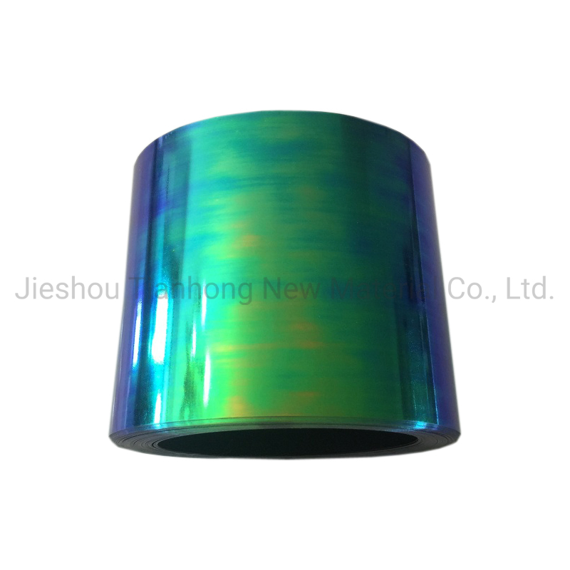 Plastic Packaging Film Food Packaging Materials Iridescent Pet Foil Film Rainbow Candy Packaging Film Pet/PVC Twist Film Food Wrapper Film