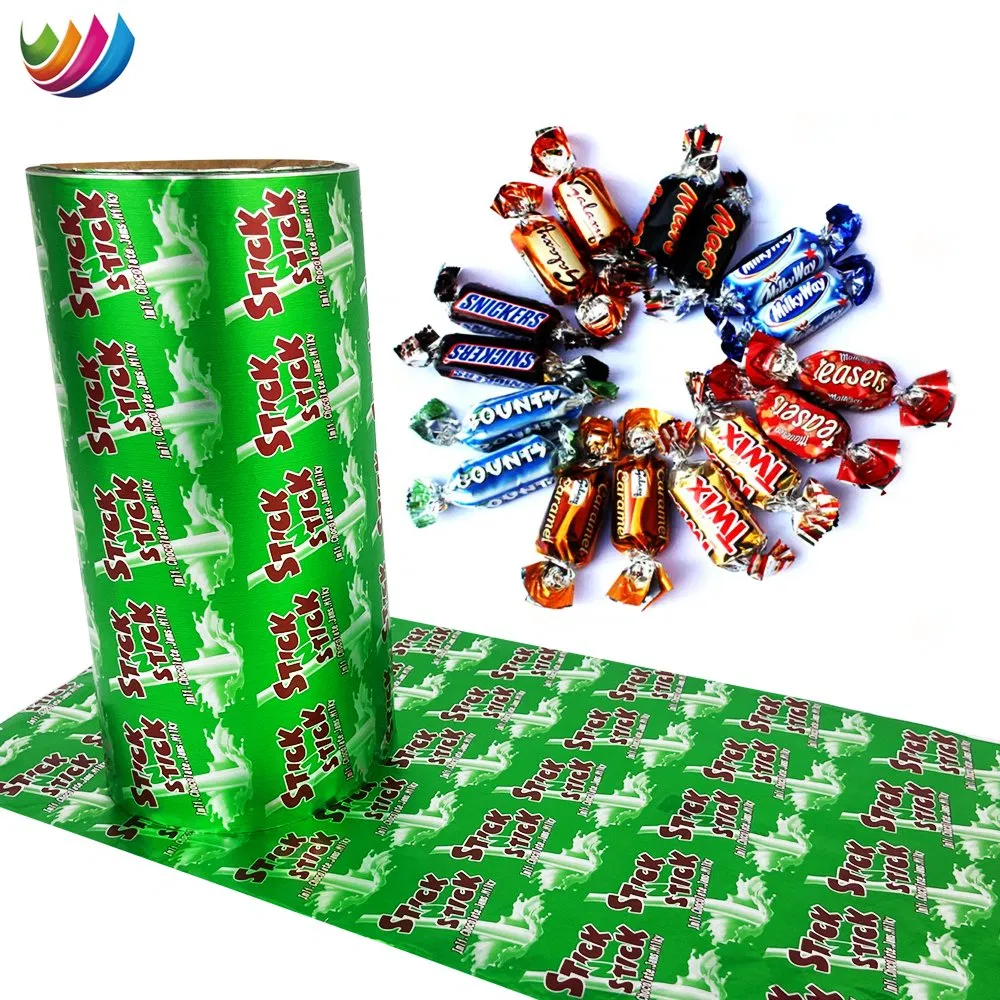 Pet PVC Sharp Lollipop Roll Candy Chocolate Wrapping Cold Sealed Packaging Twist Film