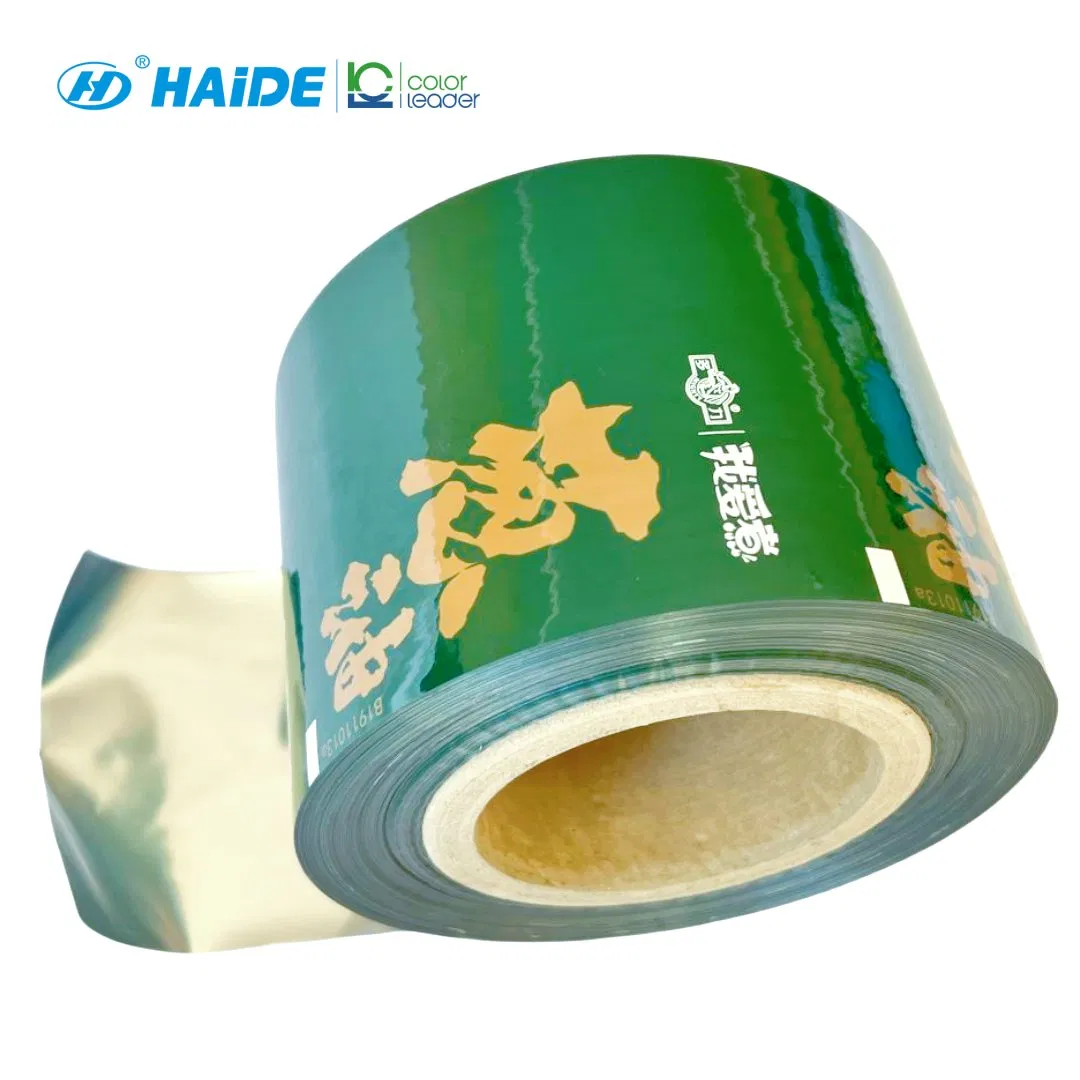 Clear High Oxygen and Moisture Alox Coated Barrier Pet Laminated Nylon 3 Layers Custom Printing Sauce Packaging Rollstock Film