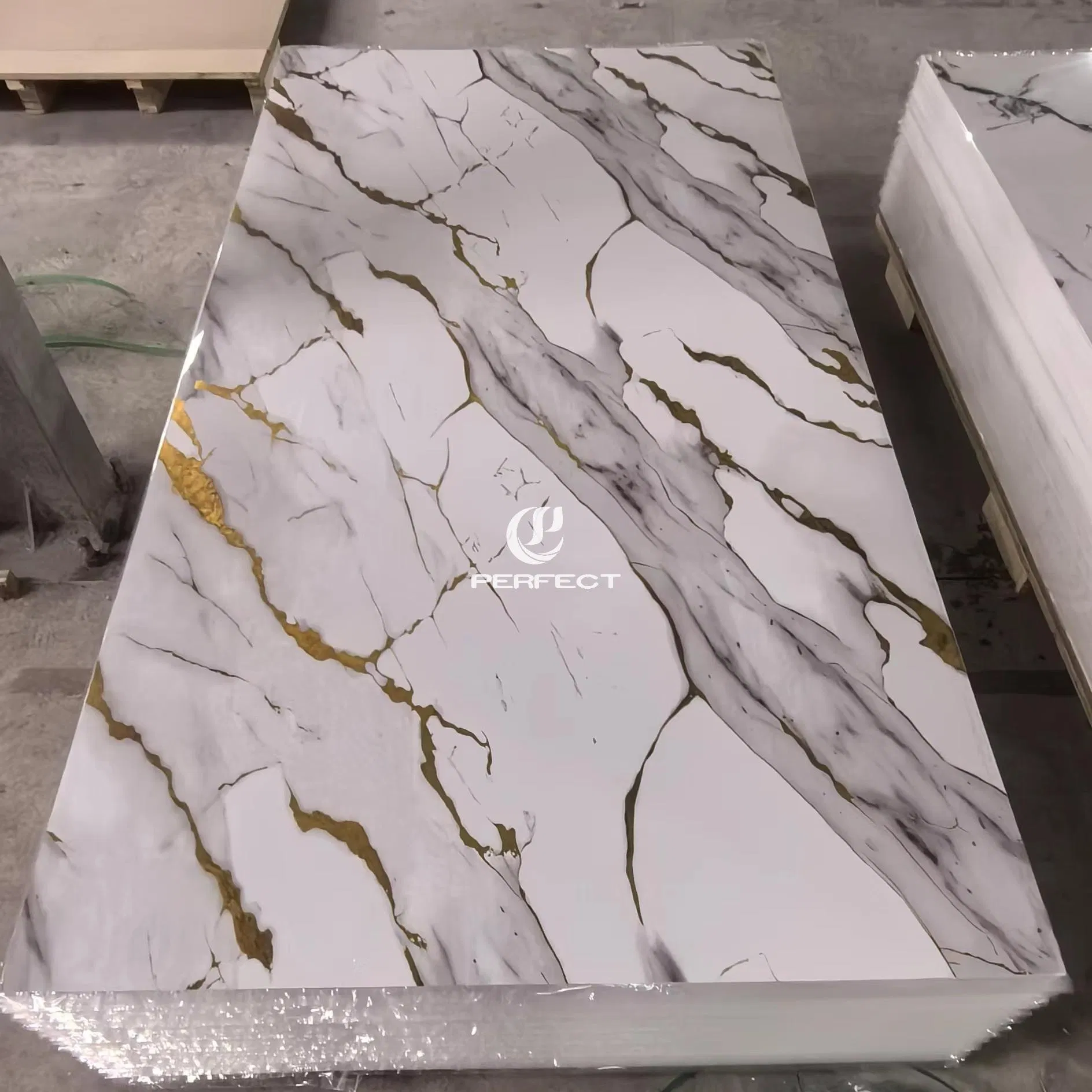 Waterproof 2.5mm 3mm 1220*2440 3D Pet WPC UV PVC Marble Sheet