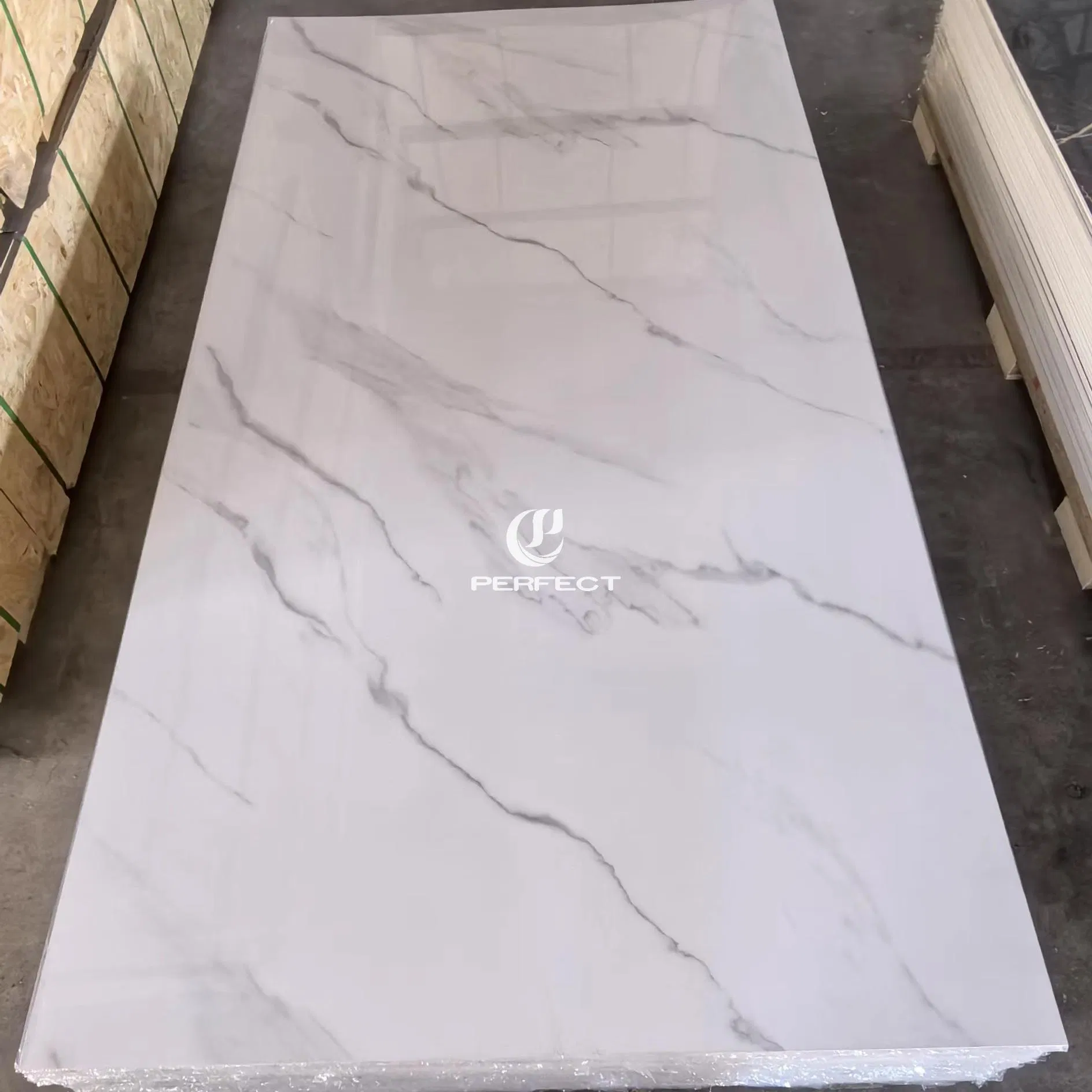Waterproof 2.5mm 3mm 1220*2440 3D Pet WPC UV PVC Marble Sheet
