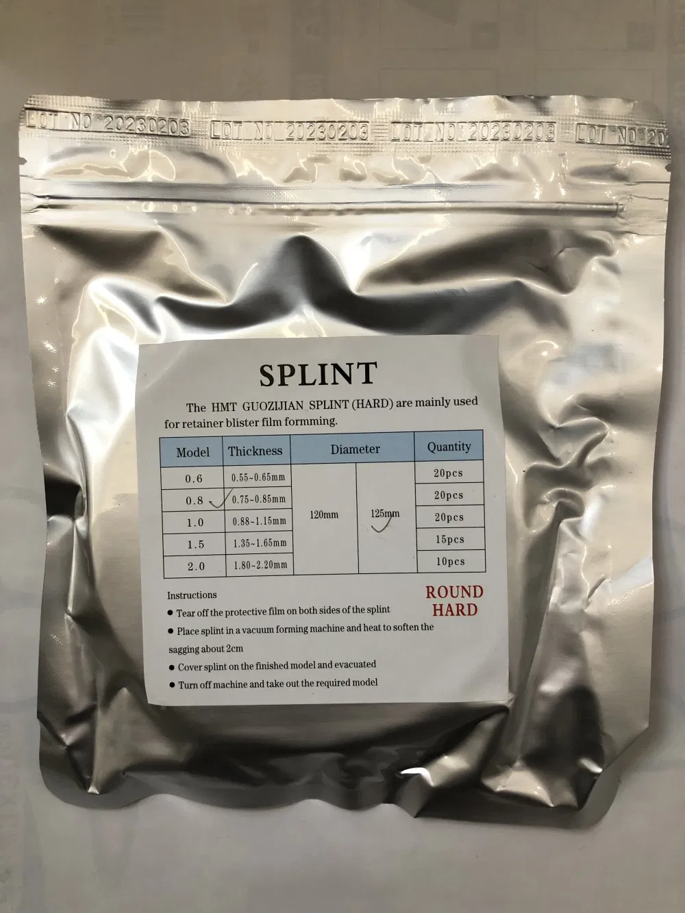 Dental Aligner Sheet 3