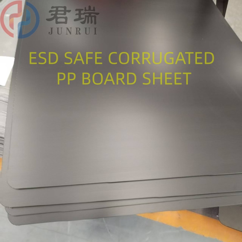 ESD Safe PP Corrugated Board Conductive Polypropylene Corrugated Platsic Sheet