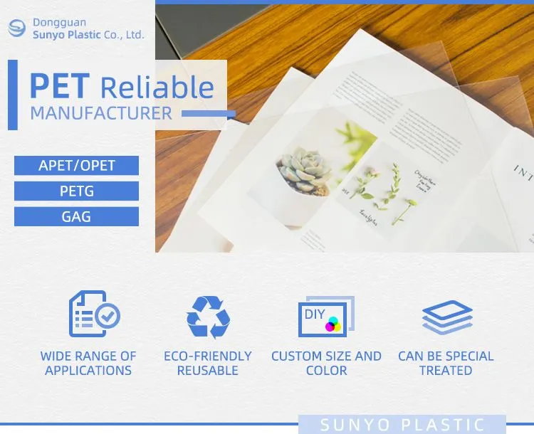Clear Plastic Pet Film
