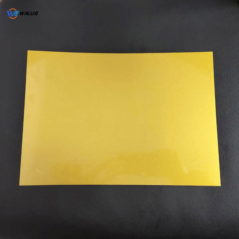 Golden High Impact Polystyrene Sheet Big Size PETG Sheets for UV Printing and Digital Printing