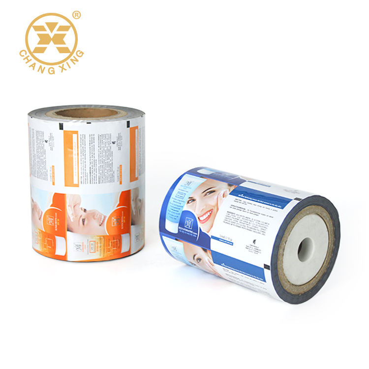 Eco Friendly High Barriers Pet Al PE Laminated Custom Printed Film Roll Shampoo Cosmetic Sample Sachet Size Plastic Packing Film