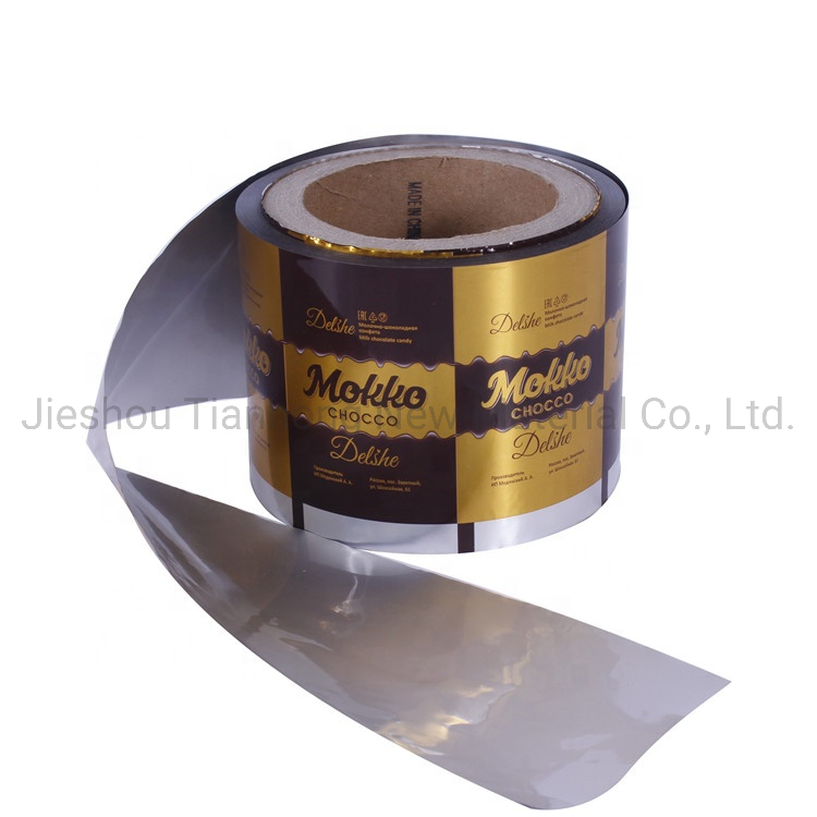 Metalized Pet/PVC Twist Wrapped Film for Candy Packaging Plastic Chocolate Package Food Packaging Film Roll