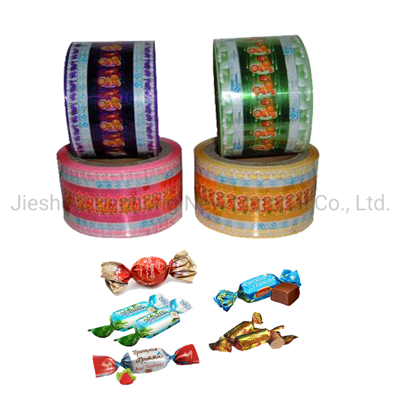 Plastic Packaging Film Polyester Film Aluminum Foil Film Packing Material Metallized PVC/Pet Twist Film for Candy Wrapping