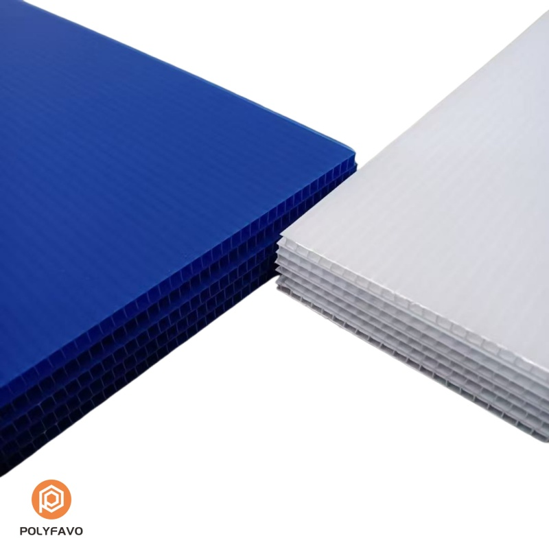 4 mm Corrugated PP Polypropylene Corrugated Honeycomb Cardboard Sheet Construction Floor Protection Hollow PP Plastic Sheet