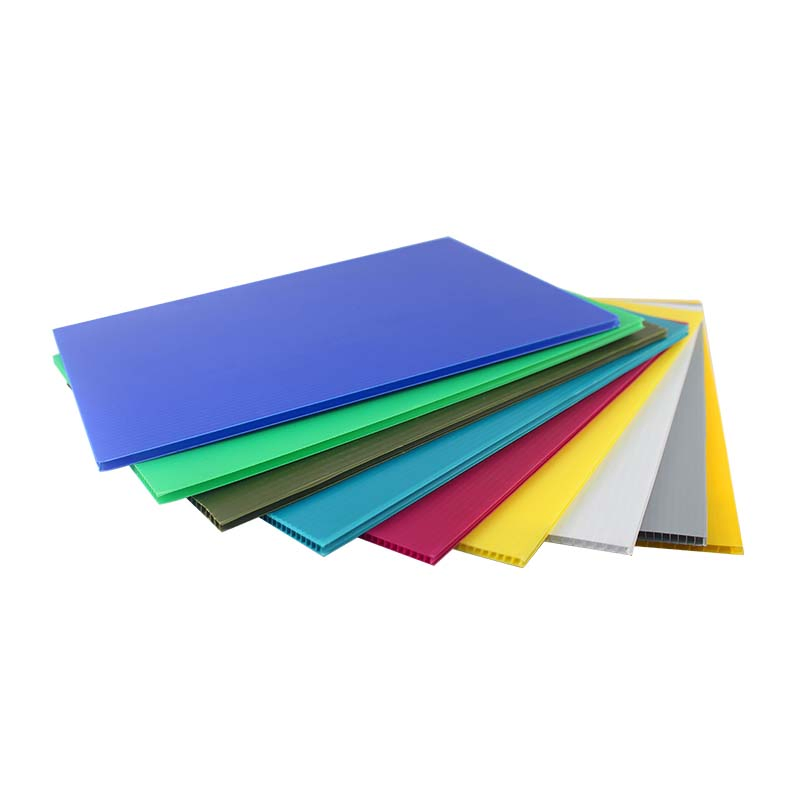 Large Waterproof Corrugated Polypropylene Plastic PP Coroplast Sheet with Hollow Fluted Sheeting for Printing Panels Board Baords