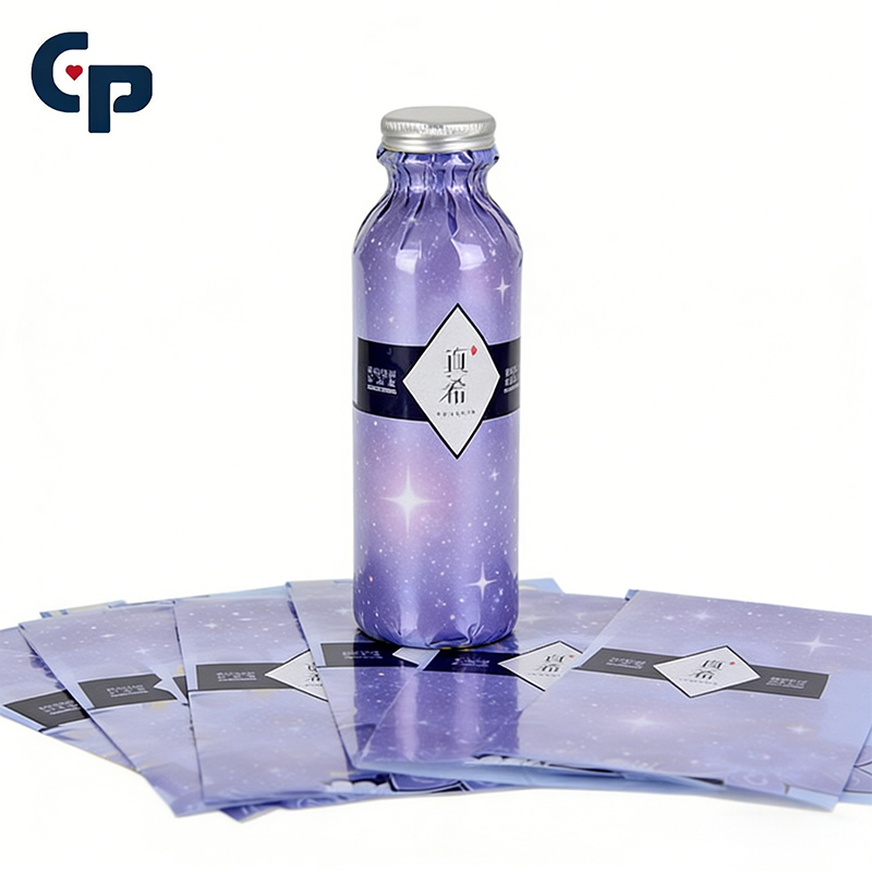 High Factory Quality Custom Printed Coffee Food Juice Liquid Packing Labels Label Wrap Bottle Roll PVC Sleeves Film