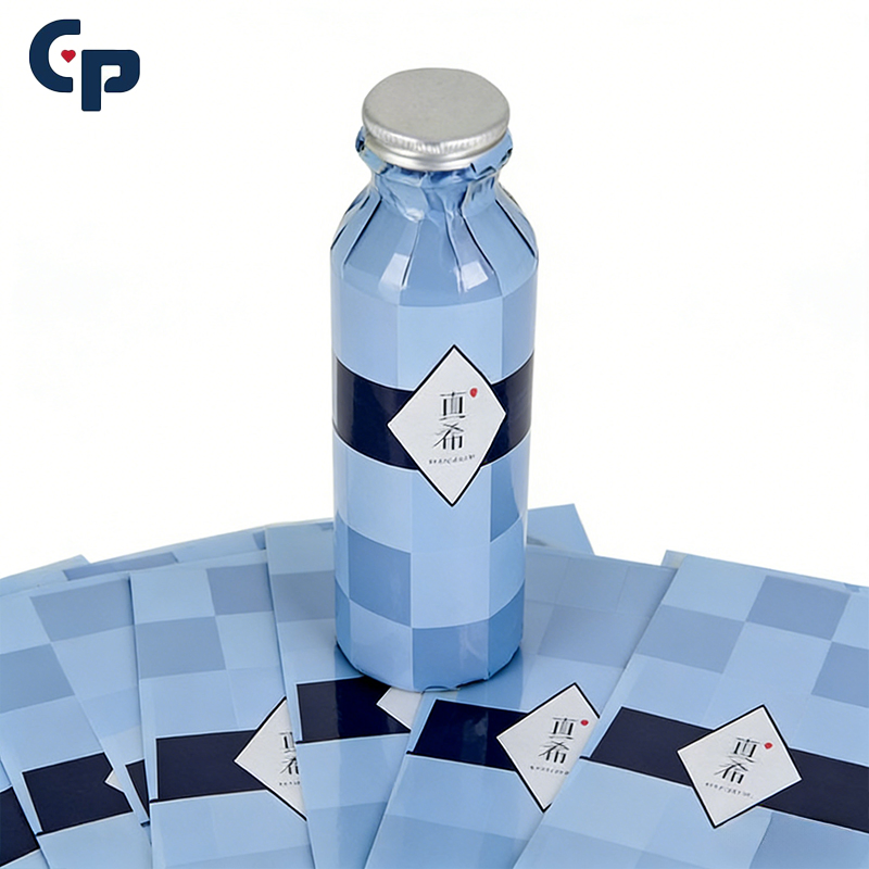 High Factory Quality Custom Printed Coffee Food Juice Liquid Packing Labels Label Wrap Bottle Roll PVC Sleeves Film