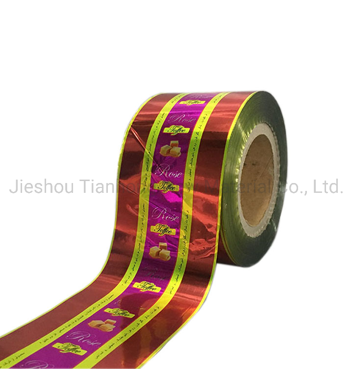 Food Packaging Candy Pet Twist Plastic Wrapper Film Roll Confectionery Package Plastic Packaging Film