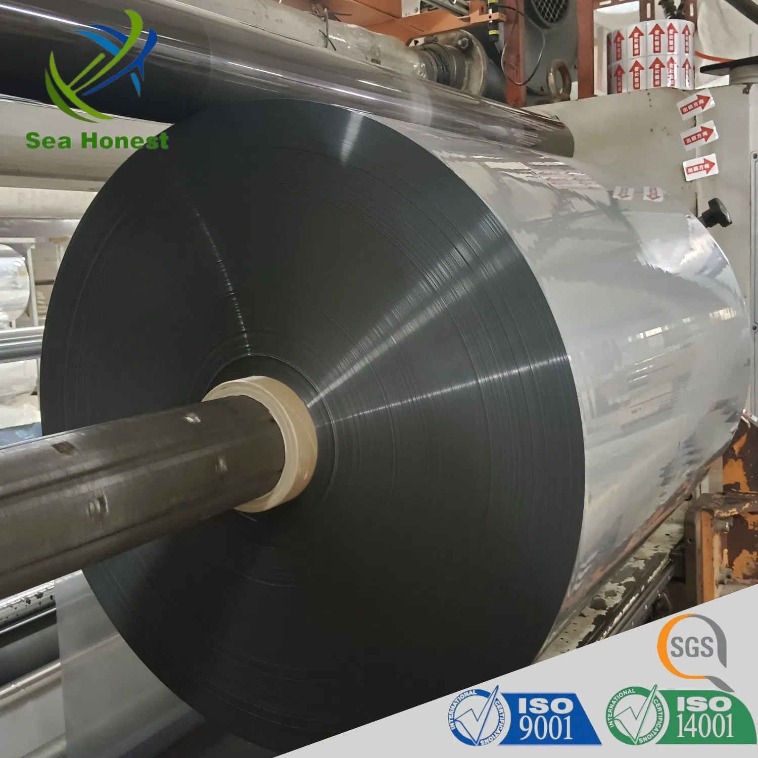 China Factory 45mic PVC PETG Heat Shrink Wrap Film Roll for Bottle Label Printing