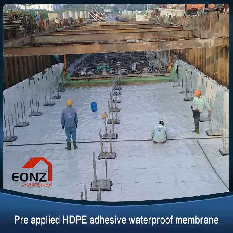 HDPE Self Adhesive Water Proofing Sheet (PET finish)