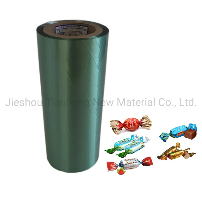 Food Packaging Metalized Pet Twist Film for Candy Chocolate Wrapper Food Packaging Film Plastic Packaging Film