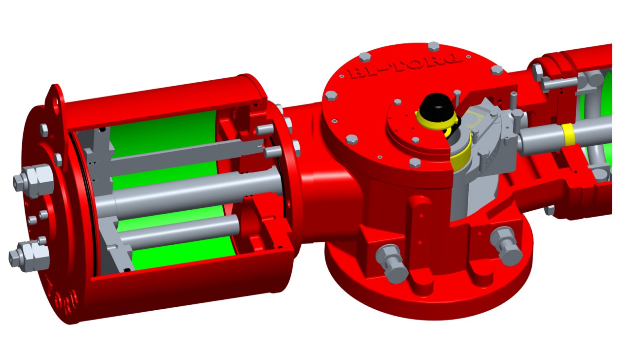 YP series modular actuator detailed cutaway