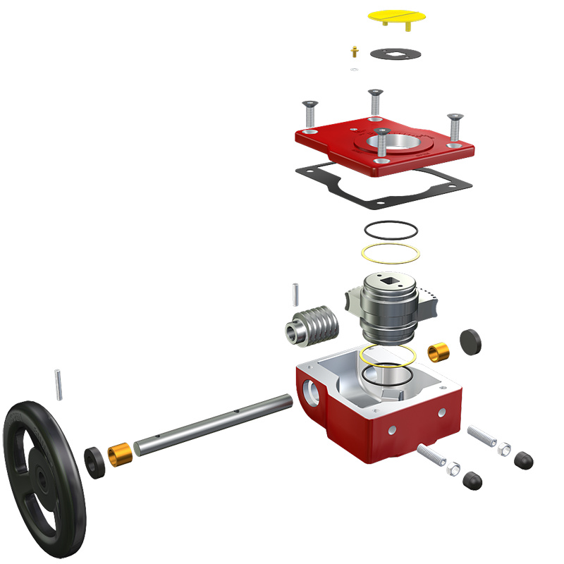 High-Quality Aluminium Alloy Quarter-Turn Manual Gearbox Manufacturers, Factory