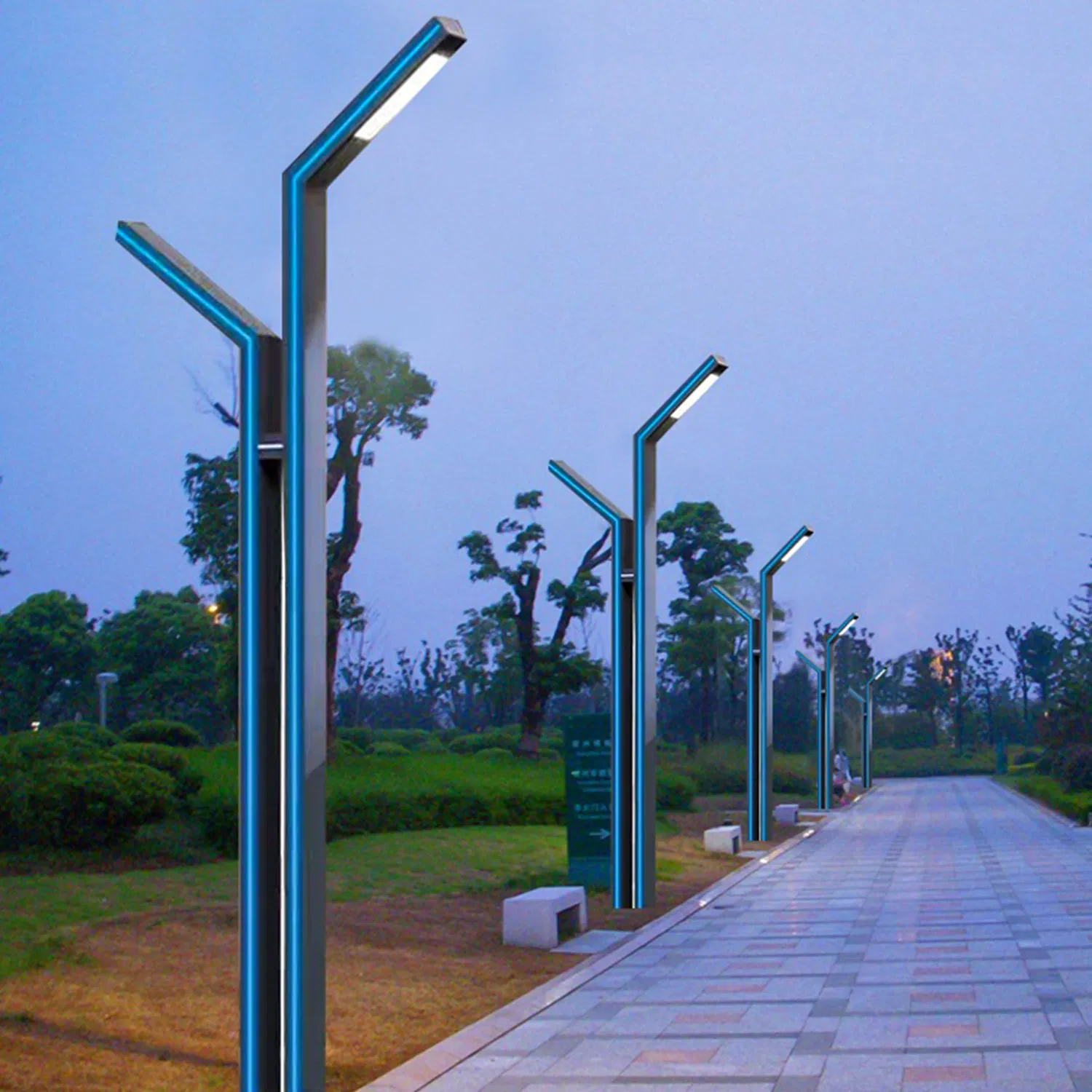 Aluminum LED Street Lights and Park Lights Integrated Customization