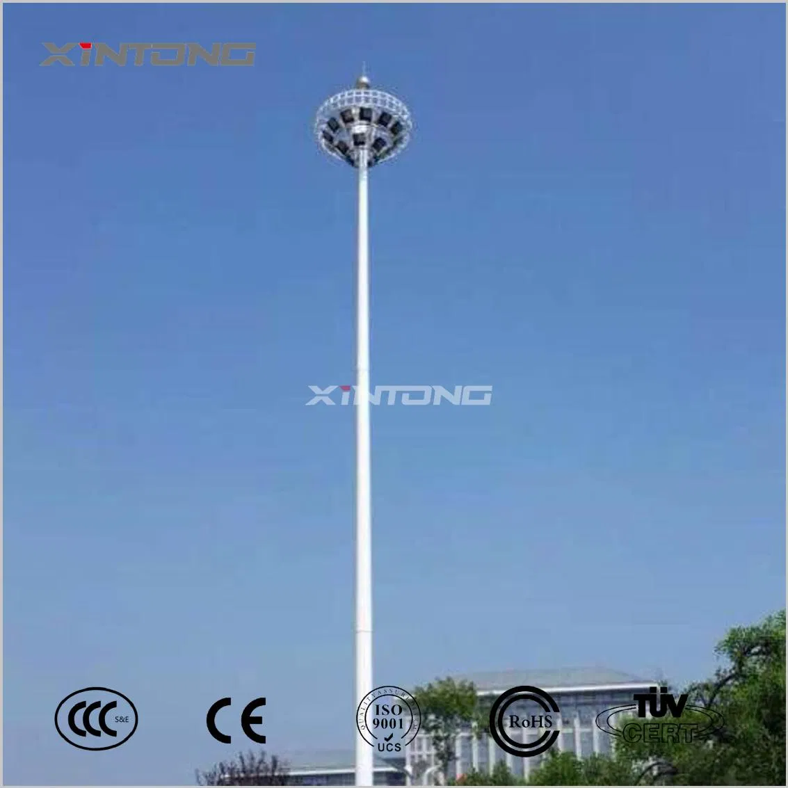 45m High Mast Pole Light for Stadium High Mast LED Street Light for Football Field